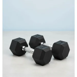 Coated Hex Dumbbell Set Multiple Weights 3-50lb