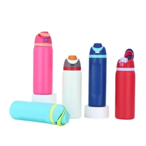 24/32oz Straw Insulated Stainless Steel Water Bottle